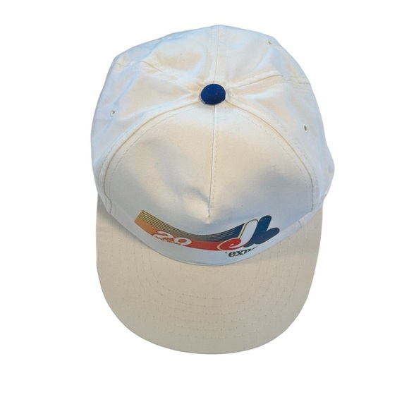 Vintage 1989 MLB Montreal Expos 20th Anniversary Adjustable Snapback Hat OSFM - Picture 2 of 10